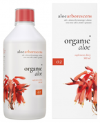 Organic Life Organic Aloe Arboescens sok i miąższ z aloe vera i aloesu drzewiastego z sokiem z aronii i granatu 500 ml