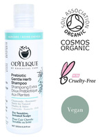 Odylique organiczny delikatny szampon ziołowy z prebiotykami do wrażliwej skóry głowy bezzapachowy, 200 ml