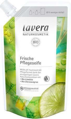 Lavera nawilżające mydło w płynie z bio-limonką i trawą cytrynową uzupełnienie 500 ml