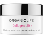 Organic Life Collagen Lift przeciwzmarszczkowy botaniczny krem na noc z lotosem i wąkrotką azjatycką, 50 g