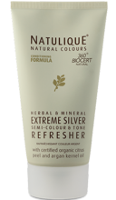 Natulique Extreme Silver odświeżacz do włosów koloru jasno-szarego z masłem shea i olejem jojoba, 150 ml