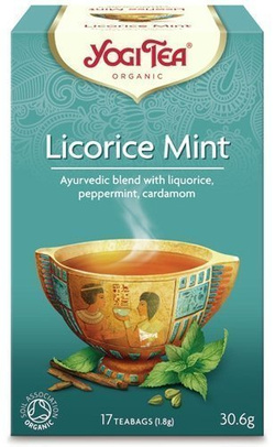 Yogi Tea Licorice Mint Lukrecja z miętą, 17 sztuk