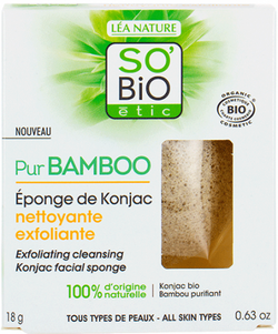 SO BiO Pur BAMBOO gąbka Konjac z organicznym bambusem