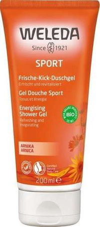 Weleda SPORT energetyzujący żel pod prysznic dla osób aktywnych z wyciągiem z arniki górskiej 200 ml