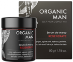 Organic Life Organic Man serum regenerujące do twarzy dla mężczyzn z oczarem i wąkrotką azjatycką, 50 g