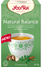 Yogi Tea Natural Balance herbata Naturalna Równowaga z trawą cytrynową, grzybami Shitake i lukrecją, 17 sztuk