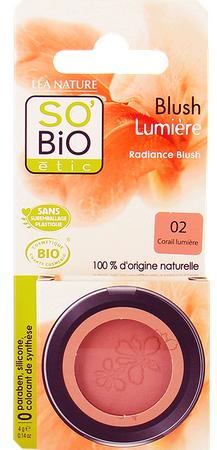 So Bio organiczny róż w kamieniu 02 Coral Lumiere Świetlisty Koral 4 g