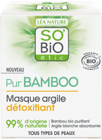 SO BiO Pur BAMBOO detoksykująca maseczka do twarzy z glinką i organicznym bambusem, 50 ml