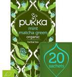 Pukka herbata Mint Matcha Green Zielona Sencha i Chłodząca Mięta z dodatkiem Matcha, 20 saszetek