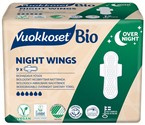 Vuokkoset, podpaski ze skrzydełkami na noc 100% BIO z bawełny organicznej 9 sztuk
