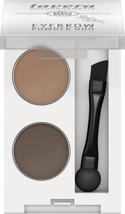 Lavera Eyebrow Powder Duo zestaw do makijażu brwi orzech i kawa z aplikatorem