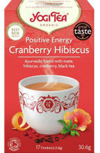 Yogi Tea Positive Energy Cranberry Hibiscus Pozytywna Energia, 17 sztuk