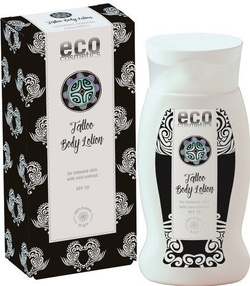 eco cosmetics Tattoo delikatny nawilżający balsam do ciała i twarzy z ekstraktem z Noni, granatem i masłem Shea dla skóry pokrytej tatuażami 200 ml