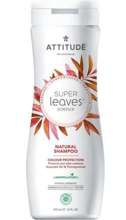 Attitude SUPER LEAVES szampon do włosów farbowanych z olejem z awokado i wyciągiem z granatu, 473 ml