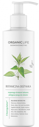 Organic Life odżywka botaniczna do włosów o działaniu pielęgnacyjnym z zieloną herbatą, żeń-szeniem i kwasem hialuronowym, 250 g