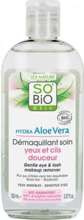 So Bio Hydra ALOE VERA delikatny płyn do demakijażu wrażliwych oczu z wodą różaną, aloesem i bisabololem 150 ml