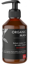 Organic Life Organic Man balsam do mycia ciała i włosów 2w1 dla mężczyzn z oczarem, lukrecją i żeń-szeniem,  250 g