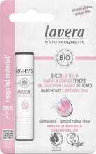 Lavera Pearly Pink koloryzujący balsam do ust z bio mlekiem migdałowym i bio malwą Perłowy Róż, 4,5 g