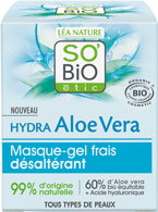 So Bio Hydra Aloe Vera odświeżająca intensywnie nawilżająca maseczka żelowa z aloesem i kwasem hialuronowym 50 ml