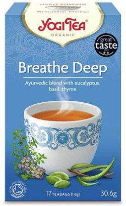 Yogi Tea herbata Breathe Deep Swobodny Oddech z eukaliptusem, bazylią i tymiankiem 17 szt