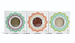 Gąbka Konjac Mandala do twarzy z czerwoną glinką do cery suchej, dojrzałej i naczynkowej