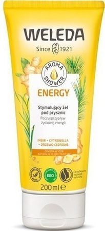 Weleda AROMA ENERGY kremowy żel pod prysznic IMBIR, CYTRONELA, CEDR 200 ml