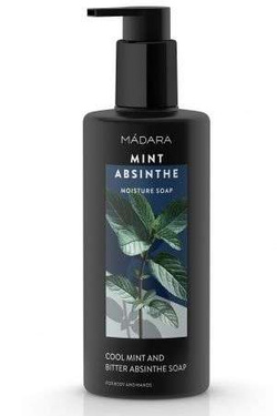 Madara Mint Absinthe nawilżające mydło do rąk i ciała z chłodzącą miętą i gorzkim absyntem 300 ml