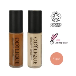 Odylique organiczny naturalny lekki podkład do makijażu kolor 45 Medium Brown Cool Tone, PRÓBKA