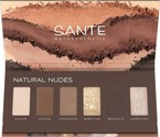 Sante paleta cieni do powiek Natural Nudes z pigmentami mineralnymi i olejem rycynowym, 6 x 0,9 g