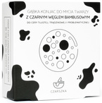 CZARSZKA gąbka Konjac z czarnym węglem bambusowym