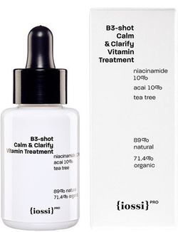 {iossi} PRO - B3-shot Calm & Clarify Vitamin Treatment, wodne serum z niacynamidem, witaminą C i jagodami Acai, 30 ml