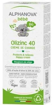 Alphanova Bebe Oilzinc 40 krem przeciw odparzeniom dla dzieci i niemowląt, 50 g