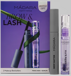 Madara zestaw Brow & Lash Duo mascara Deep Matter i serum Grow & Fix do brwi i rzęs