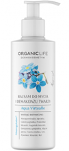 Organic Life Aqua Virtualle nawilżający botaniczny balsam do mycia i demakijażu twarzy z niezapominajką i lukrecją, 250 g