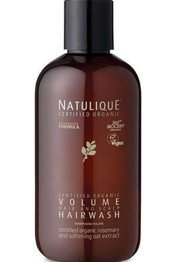 Natulique Volume szampon zwiększający objętość i odżywiający włosy z rozmarynem i ekstraktem z jedwabiu owsianego, 250 ml