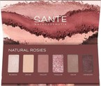 Sante paleta cieni do powiek Natural Rosies z pigmentami mineralnymi i olejem rycynowym, 6 x 0,9 g