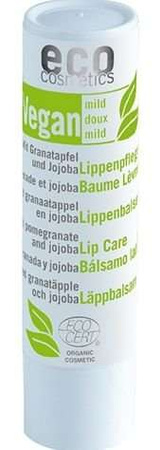 eco cosmetics organiczny wegański balsam do ust w sztyfcie z owocem granatu i olejem jojoba 4 g	