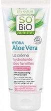 So Bio ALOE VERA krem nawilżający 24H z czystym sokiem z aloesu dla całej rodziny, 100 ml