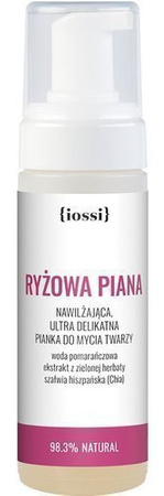 {iossi} - PIANA RYŻOWA. Nawilżająca, delikatna, pianka do mycia twarzy, 150 ml