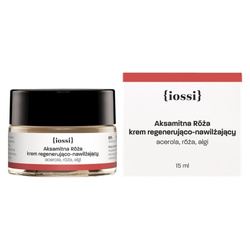 {iossi} - AKSAMITNA RÓŻA. Krem regenerująco nawilżający. Acerola, róża, algi, 15 ml