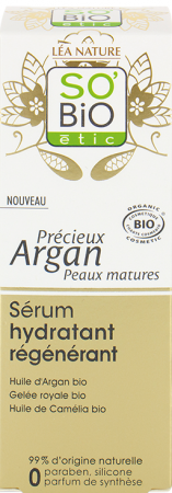 So Bio PRECIEUX ARGAN serum regenerująco nawilżające do skóry dojrzałej, 30 ml