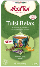 Yogi Tea Tulsi Relax herbata z tulsi, lukrecją i pomarańczą 17 sztuk