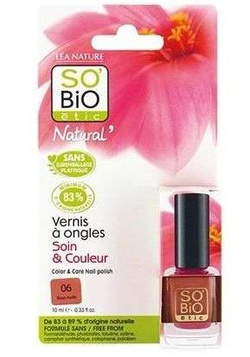 SO BiO naturalny lakier do paznokci 06 Rose Nude z olejem rycynowym bio 10 ml