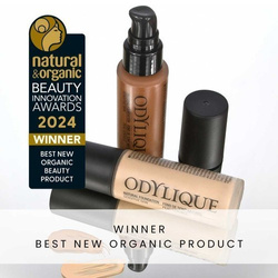 Odylique organiczny naturalny lekki podkład do makijażu kolor 45 Medium Brown Cool Tone, PRÓBKA