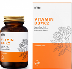 Organic Life Witamina D3+K2, 60 kapsułek