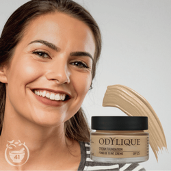 Odylique organiczny kremowy podkład do makijażu z filtrem mineralnym SPF 25 kolor 41 Fair Medium Neutral, PRÓBKA