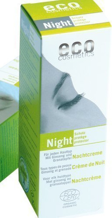 eco cosmetics naturals Night krem odżywczy do twarzy na noc z żeń-szeniem i owocem granatu 50 ml