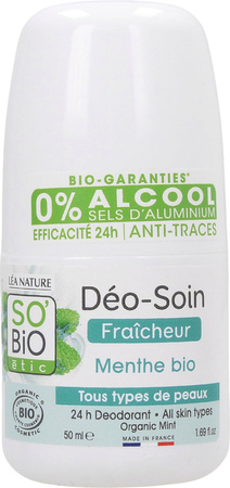 So Bio organiczny dezodorant roll on z miętą 50 ml