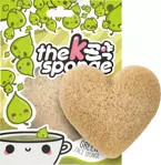 Gąbka Konjac K-Sponge zielona herbata i serce z konjacu