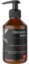 Organic Life Organic Man balsam do mycia twarzy dla mężczyzn z nagietkiem lekarskim i oczarem, 250 g
